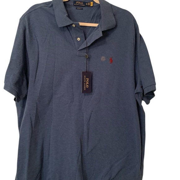 NWT Ralph Lauren Polo Men's Classic Navy Polo Shirt - Picture 2 of 8
